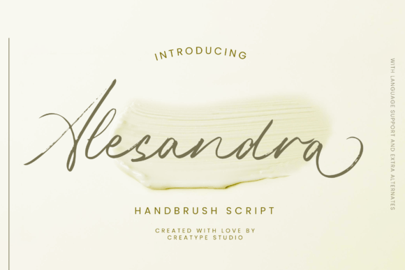 Alesandra: The Brush Script Font That Feels Like a Personal Touch
