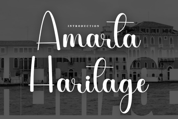 Amarta Haritage: A Script Font with Artisan Soul