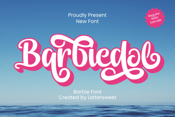 Barbiedol: A Script Font with Cinematic Style