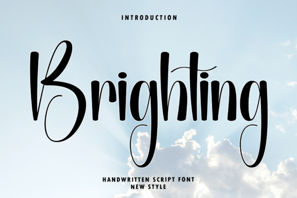 Brighting: An Elegant Script for Sophisticated Design