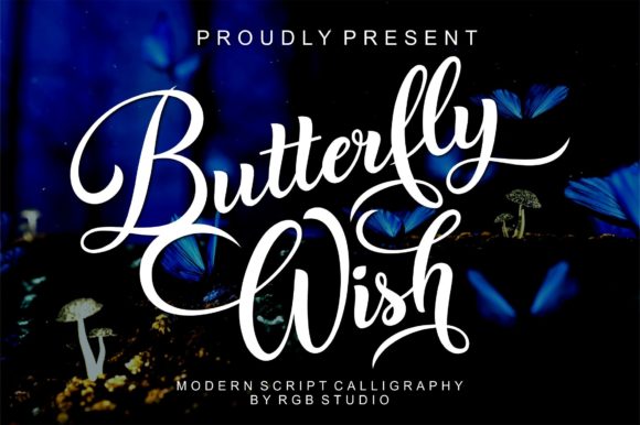 Butterfly Wish: Elevating Your Creative Projects with Elegant Script