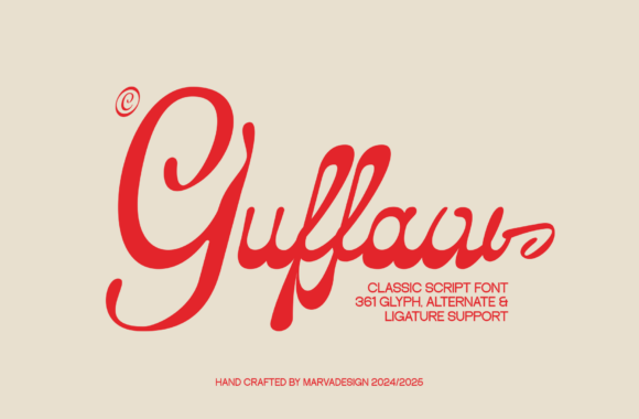 Guffaw: A Handwritten Font Bursting with Retro Groove