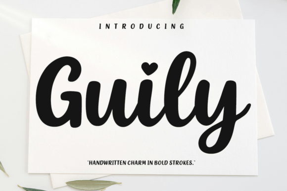 Guily: The Script Font with a Charming Heart