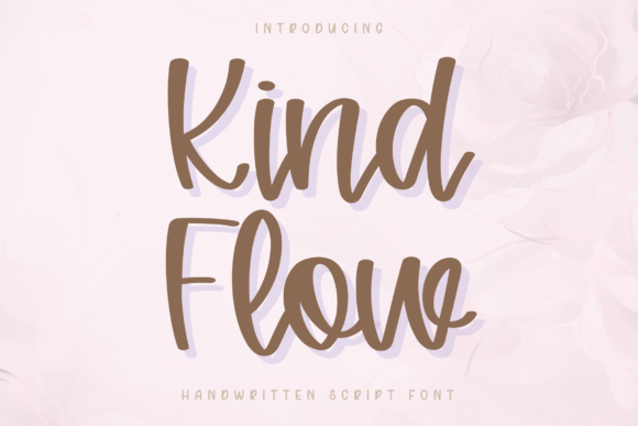 Kind Flow: A Soft and Elegant Handwritten Script Font