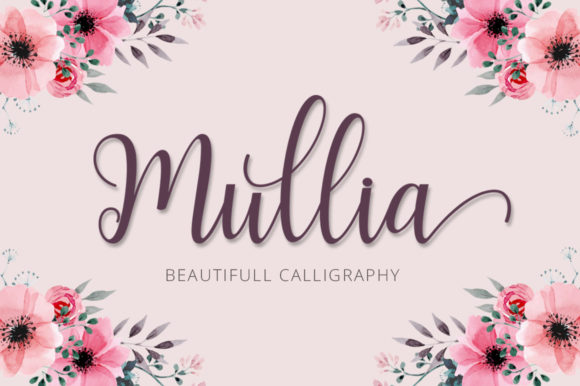 Mullia: The Sweet Script for Invitations and Stationery