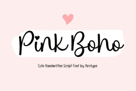 Pink Boho: The Handwritten Font for Modern Creatives