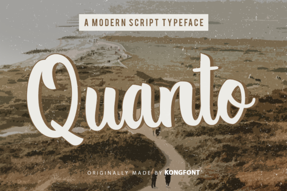 Quanto: A Modern Handwritten Script for Creative Projects