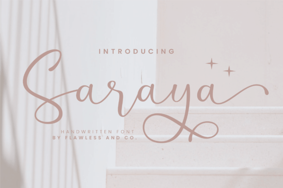 Saraya: A Sweet, Handwritten Font for Modern Designers