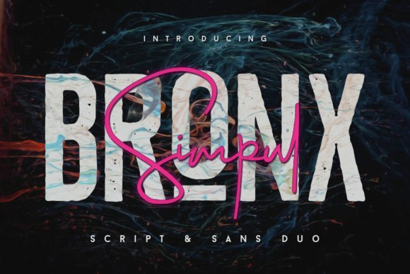 Unlock Creative Harmony with the Bronx Simpul Font Duo